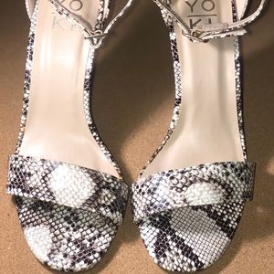 Yoki - Donya 52 - Women’s Wedges Snakeskin Open-toe